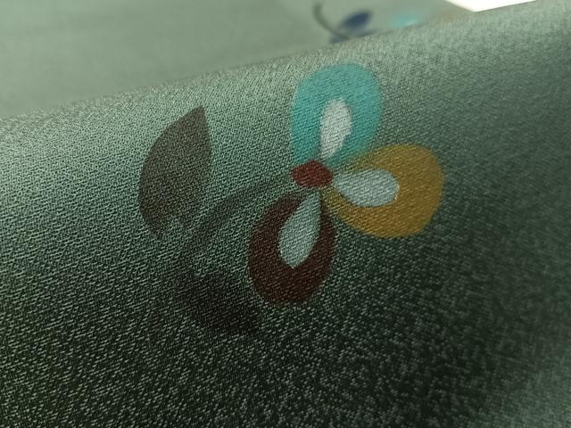平和屋着物●九寸名古屋帯 作家物 舞花文 正絹 逸品 CABK4441vp