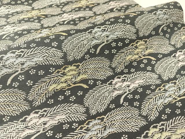 平和屋着物●全通柄袋帯 花松葉 金銀糸 正絹 逸品 CABK4450vp