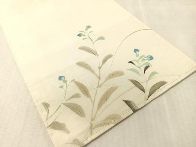 平和屋着物●アンティーク 大正ロマン 太鼓柄 京袋帯 作家物 手描き 草花文 正絹 逸品 CABK4494vp