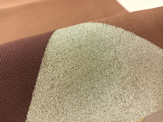 平和屋着物●爪掻き本綴れ 八寸名古屋帯 切嵌文様 金銀糸 正絹 逸品 CABK4537vp