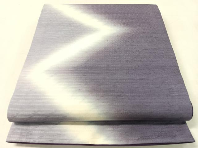 平和屋着物●全通柄袋帯 紬地 幾何学文 正絹 逸品 CABK4613vp
