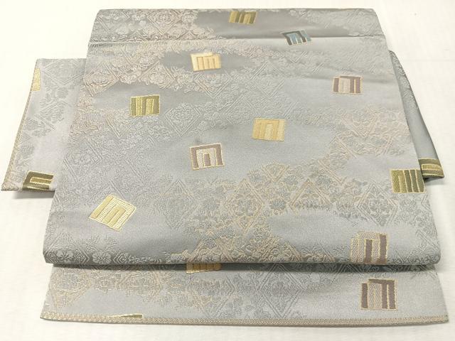 平和屋着物●つけ帯 源氏鑑 金糸 正絹 逸品 CABK4639vp