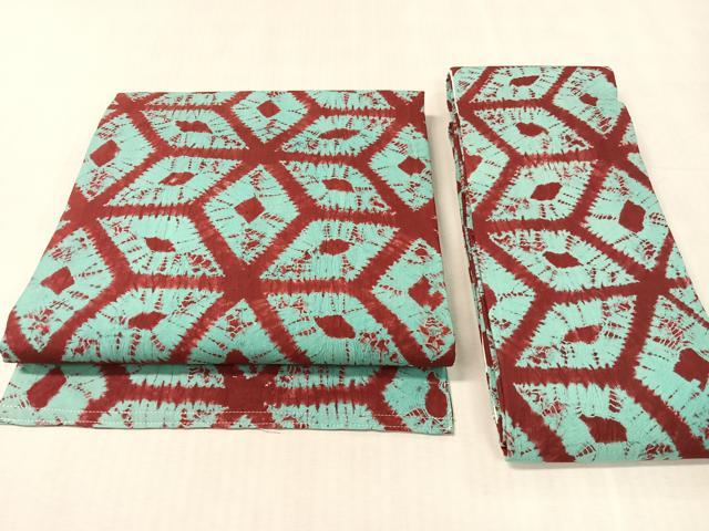平和屋着物●つけ帯 総絞り 麻の葉文様 正絹 逸品 CABK4642vp
