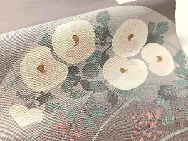 平和屋着物●爪掻き本綴れ 八寸名古屋帯 万寿菊 正絹 逸品 CABK4648vp