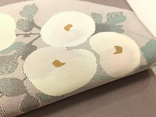 平和屋着物●爪掻き本綴れ 八寸名古屋帯 万寿菊 正絹 逸品 CABK4648vp