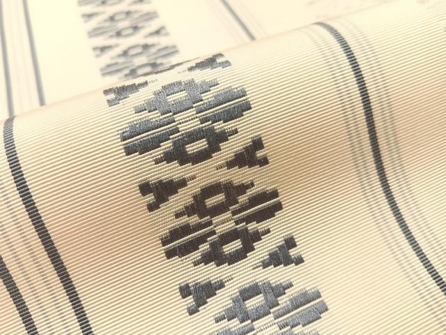 平和屋着物●本場筑前博多織 八寸名古屋帯 献上 正絹 逸品 CABK4660vp