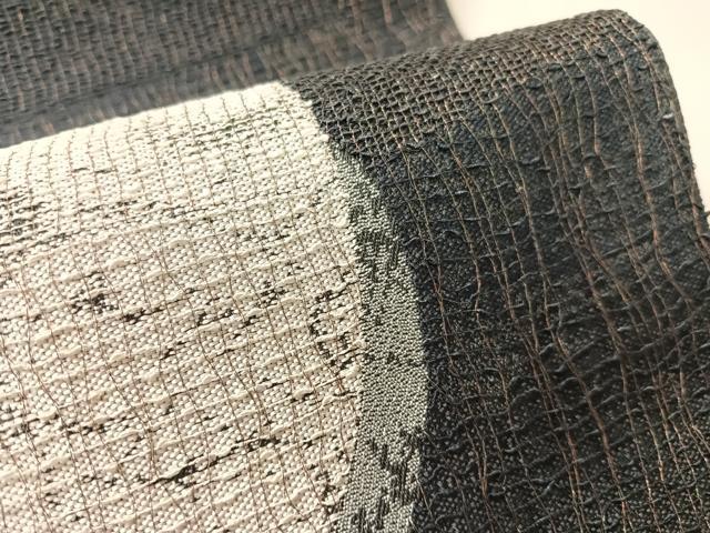 平和屋着物●六通柄袋帯 櫛織 幾何学文様 金糸 正絹 逸品 CABK4704vp
