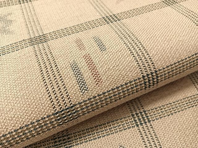 平和屋着物●両面袋帯 格子吉祥文 正絹 逸品 CABK4713vp