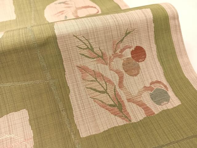 平和屋着物●六通柄袋帯 宗趣 成り物 正絹 逸品 CABK4735vp