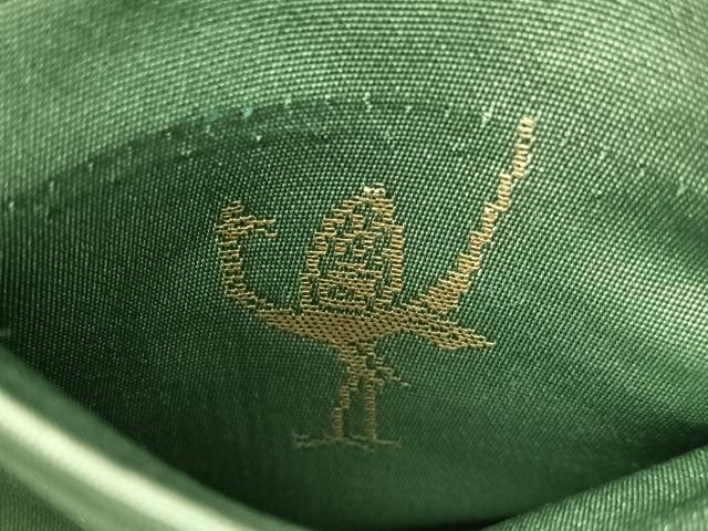 平和屋着物●西陣 白綾苑大庭 六通柄袋帯 片輪車花文 金糸 正絹 逸品 CABK4741vp