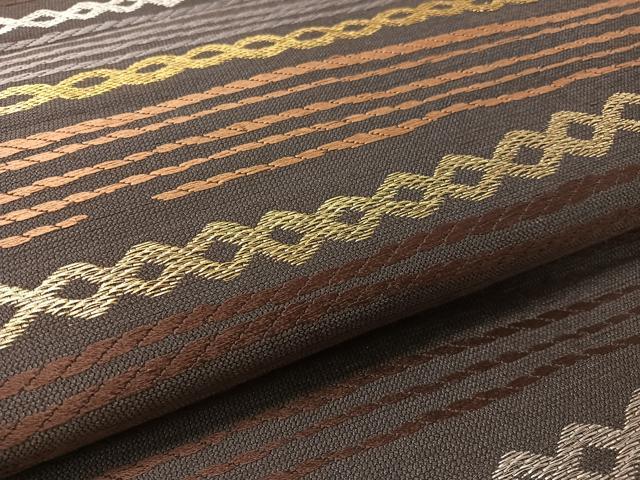 平和屋着物●六通柄袋帯 阿蘭陀錦 金銀糸 正絹 逸品 CABK4765vp