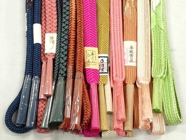 平和屋着物●和装小物 帯締め10本セット 高麗組 笹浪組 鴨川組 金糸 逸品 未使用 CABK4805qe
