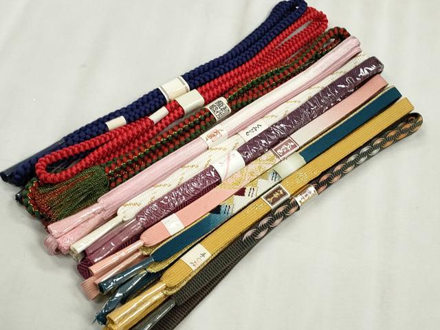 平和屋着物●和装小物 帯締め10本セット 高麗組 唐組 大和組 礼装用 金糸 逸品 未使用 CABK4812qe