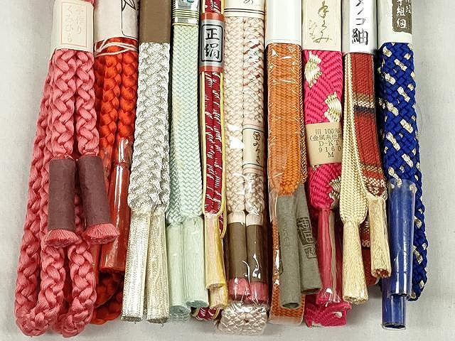 平和屋着物●和装小物 帯締め10本セット 高麗組 唐組 礼装用 大丸扱い 逸品 未使用 CABK4859qe