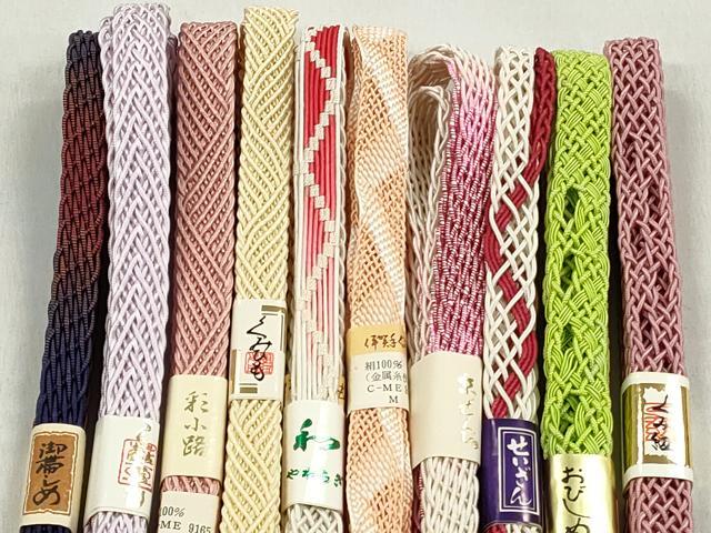 平和屋着物*夏物 和装小物 上質な帯締め10本セット 逸品 未使用 CABK4919qe