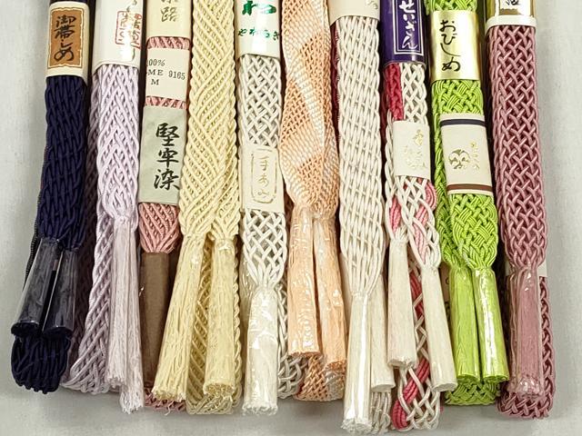 平和屋着物*夏物 和装小物 上質な帯締め10本セット 逸品 未使用 CABK4919qe