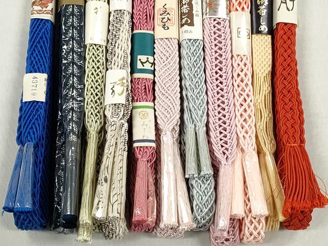 平和屋着物*夏物 和装小物 上質な帯締め10本セット 逸品 未使用 CABK4923qe