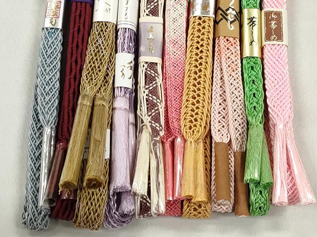 平和屋着物*夏物 和装小物 上質な帯締め10本セット 逸品 未使用 CABK4926qe