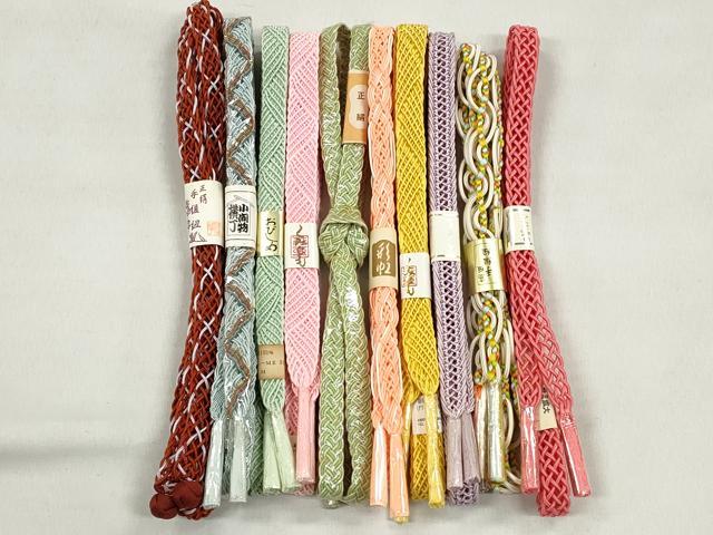 平和屋着物*夏物 和装小物 上質な帯締め10本セット 逸品 未使用 CABK4929qe