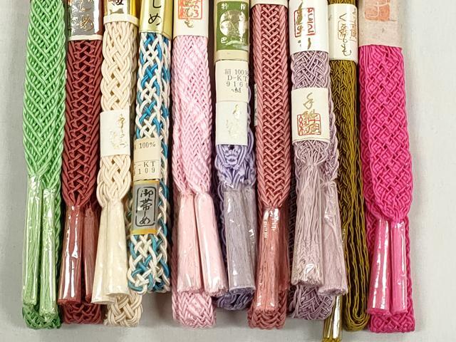 平和屋着物*夏物 和装小物 上質な帯締め10本セット 逸品 未使用 CABK4930qe