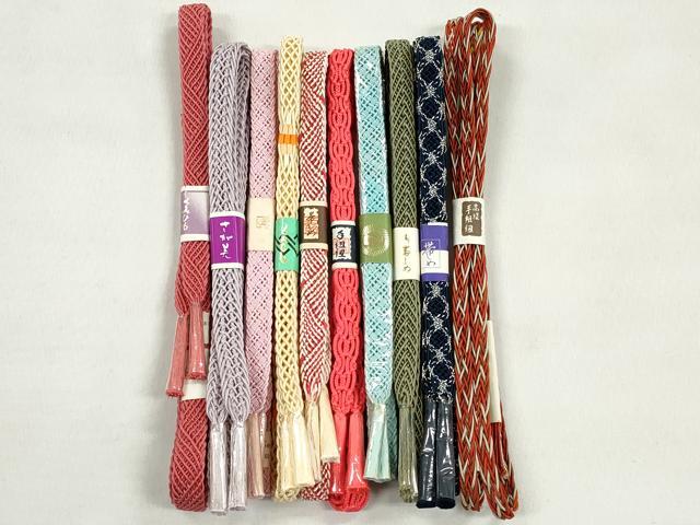 平和屋着物*夏物 和装小物 上質な帯締め10本セット さが美扱い 逸品 未使用 CABK4933qe