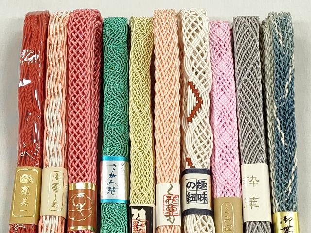平和屋着物*夏物 和装小物 上質な帯締め10本セット 逸品 未使用 CABK4936qe
