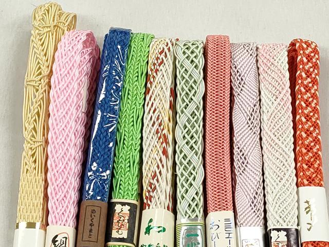 平和屋着物*夏物 和装小物 上質な帯締め10本セット めいくやまと 逸品 未使用 CABK4938qe