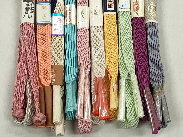 平和屋着物*夏物 和装小物 上質な帯締め10本セット そごう百貨店扱い 逸品 未使用 CABK4943qe