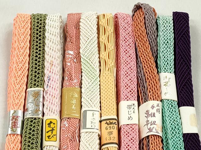 平和屋着物*夏物 和装小物 上質な帯締め10本セット 逸品 未使用 CABK4944qe