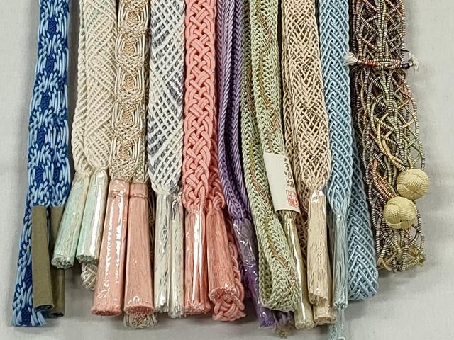 平和屋着物*夏物 和装小物 上質な帯締め10本セット 金銀糸 さが美扱い 逸品 未使用 CABK4960qe