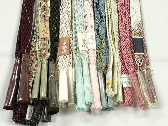 平和屋着物*夏物 和装小物 上質な帯締め10本セット 金銀糸 逸品 未使用 CABK4965qe