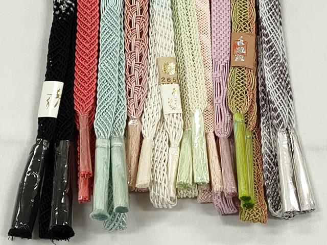 平和屋着物*夏物 和装小物 上質な帯締め10本セット 逸品 未使用 CABK4968qe