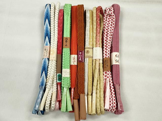 平和屋着物●和装小物 帯締め10本セット 礼装用 冠組 唐組 金銀糸 さが美扱い 高島屋扱い 逸品 未使用 CABK5110qe