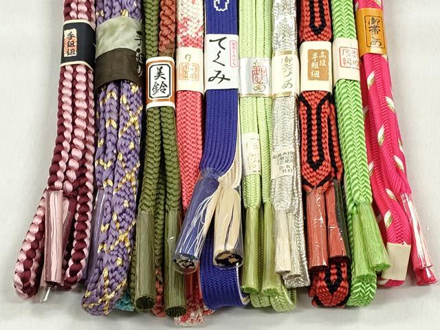 平和屋着物●和装小物 帯締め10本セット 礼装用 高麗組 冠組 角八つ組 金銀糸 逸品 未使用 CABK5123qe