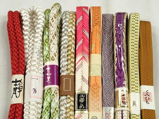 平和屋着物●和装小物 帯締め10本セット 高麗組 唐組 大和組 礼装用 金銀糸 さが美扱い 逸品 未使用 CABK5152qe