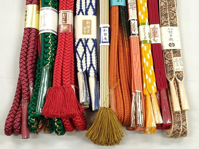 平和屋着物●和装小物 帯締め10本セット 御岳組 角八つ組 鎌倉組 金糸 逸品 未使用 CABK5155qe