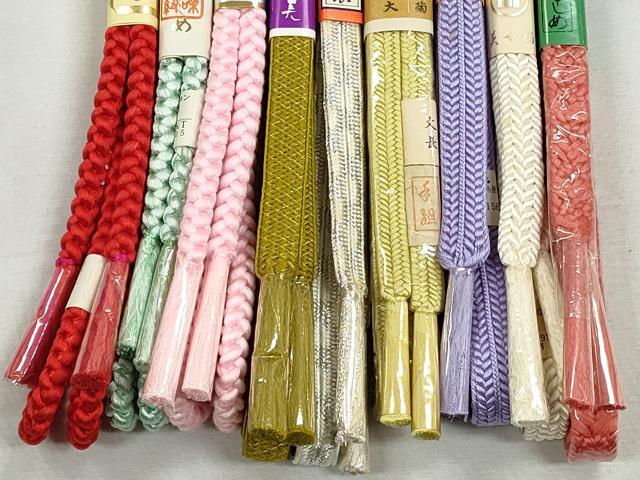 平和屋着物●和装小物 帯締め10本セット 西陣 冠組 礼装用 金銀糸 さが美扱い 逸品 未使用 CABK5167qe
