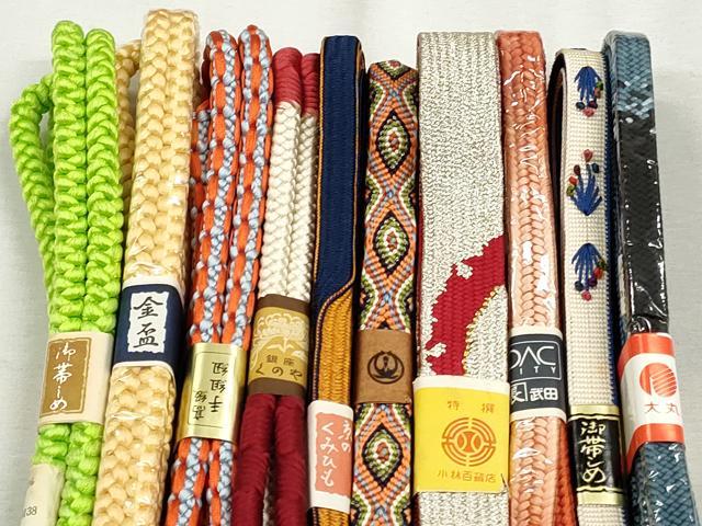 平和屋着物●和装小物 帯締め10本セット 高麗組 唐織 鴨川組 金銀糸 大丸扱い 逸品 未使用 CABK5171qe