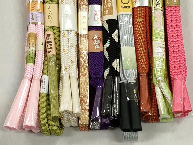 平和屋着物●和装小物 帯締め10本セット 佐賀錦 高麗組 唐組 礼装用 金銀糸 逸品 未使用 CABK5191qe