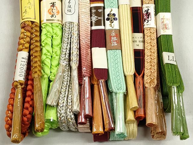 平和屋着物●和装小物 帯締め10本セット 高麗組 平源氏組 丸源氏組 長尺 金銀糸 やまと誂製 逸品 未使用 CABK5198qe
