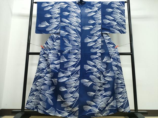 平和屋着物∴夏物 浴衣 綿紅梅 芒 ススキ 綿 逸品 CABK5204ng