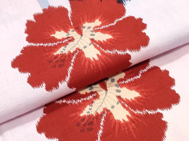 平和屋着物∴夏物 撫松庵 浴衣 舞花文 綿 逸品 CABK5206ng