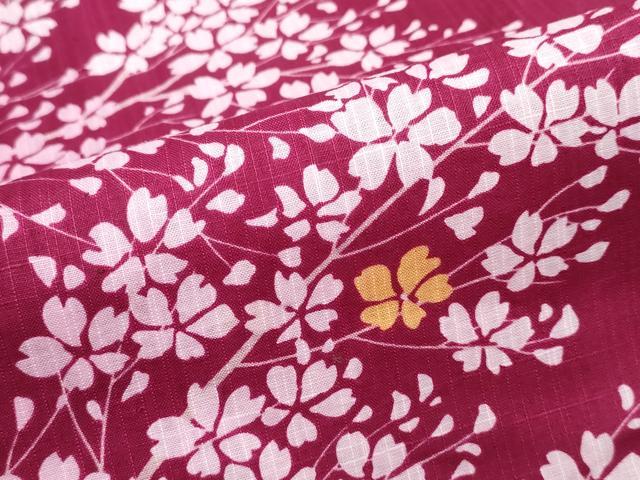 平和屋着物∴夏物 松田聖子 SEIKOMATSUDA 浴衣 枝桜 日本製 綿 逸品 CABK5209ng