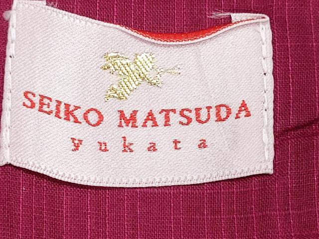 平和屋着物∴夏物 松田聖子 SEIKOMATSUDA 浴衣 枝桜 日本製 綿 逸品 CABK5209ng
