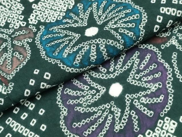 平和屋着物∴夏物 浴衣 有松鳴海絞り 朝顔 綿 逸品 CABK5236ng