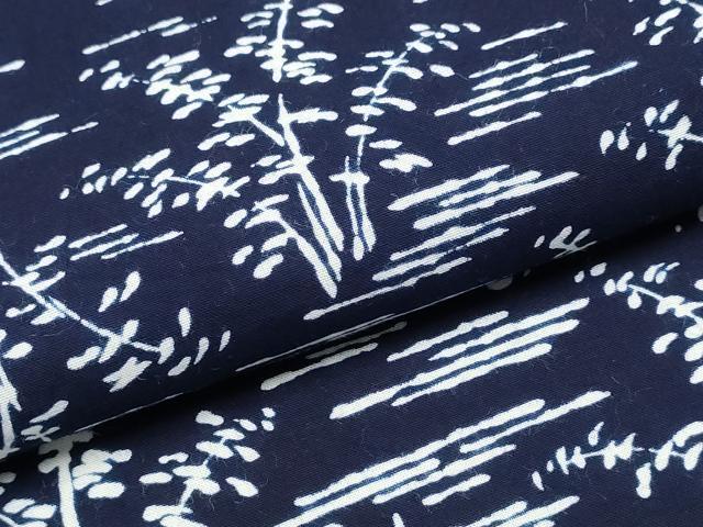 平和屋着物∴夏物 浴衣 注染 手縫い 水辺草木文 綿 逸品 CABK5307ng