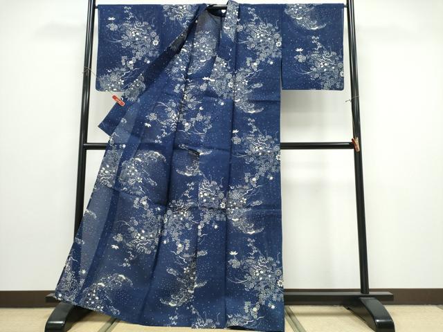平和屋着物∴夏物 浴衣 綿絽 御所解花文 綿 逸品 CABK5320ng