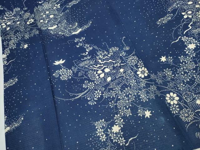 平和屋着物∴夏物 浴衣 綿絽 御所解花文 綿 逸品 CABK5320ng