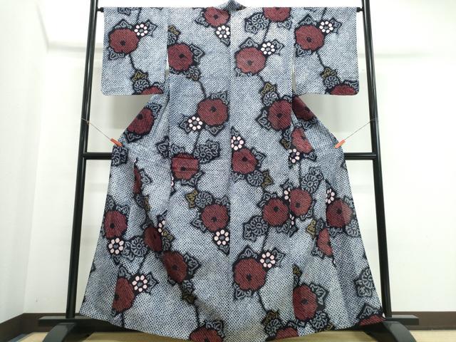 平和屋着物∴夏物 浴衣 有松鳴海絞り 綿 逸品 未使用 CABK5326ng