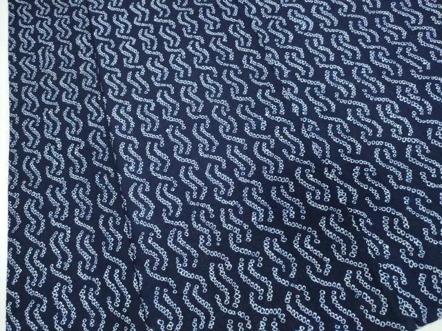 平和屋着物∴夏物 浴衣 有松鳴海絞り 幾何学文様 綿 逸品 CABK5352ng